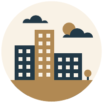 Kingdom Builders city illustration