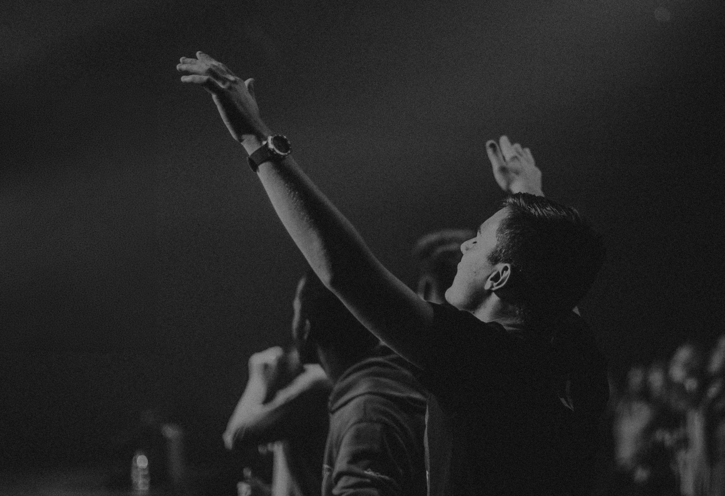 Men worshiping at Move Forward