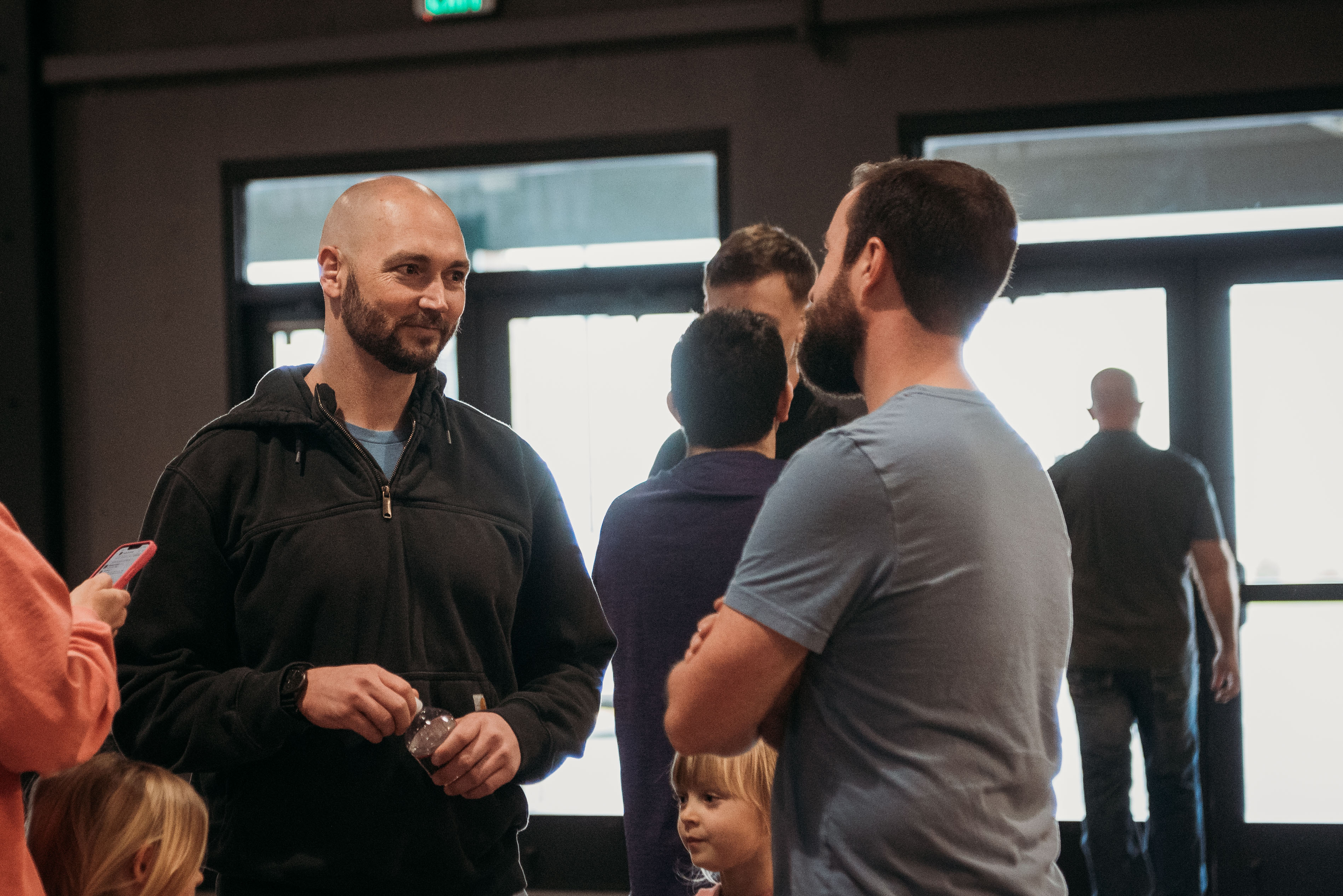 Tommy Elrod connecting with people at Rise City Church