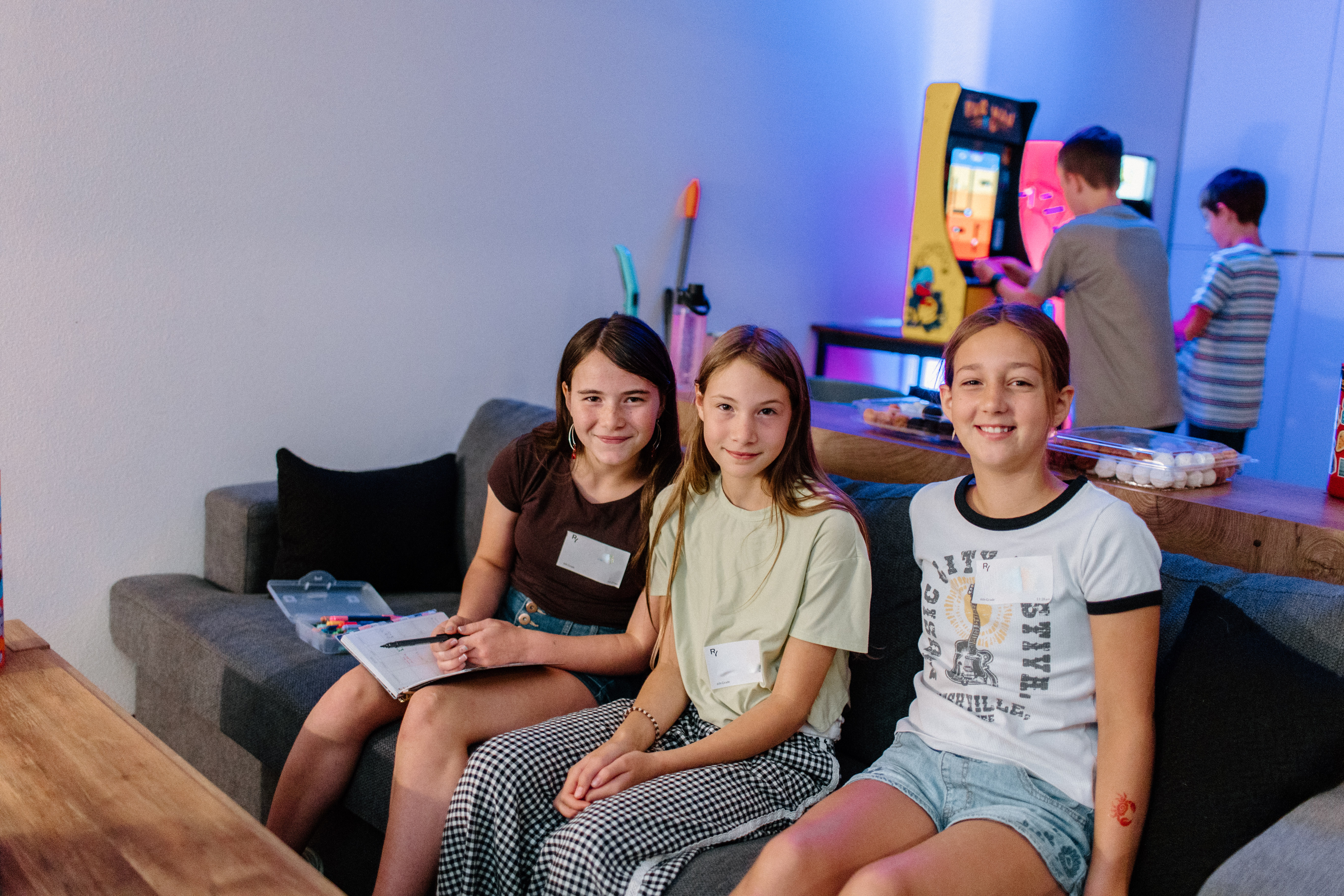 Students spending time together at Rise Youth