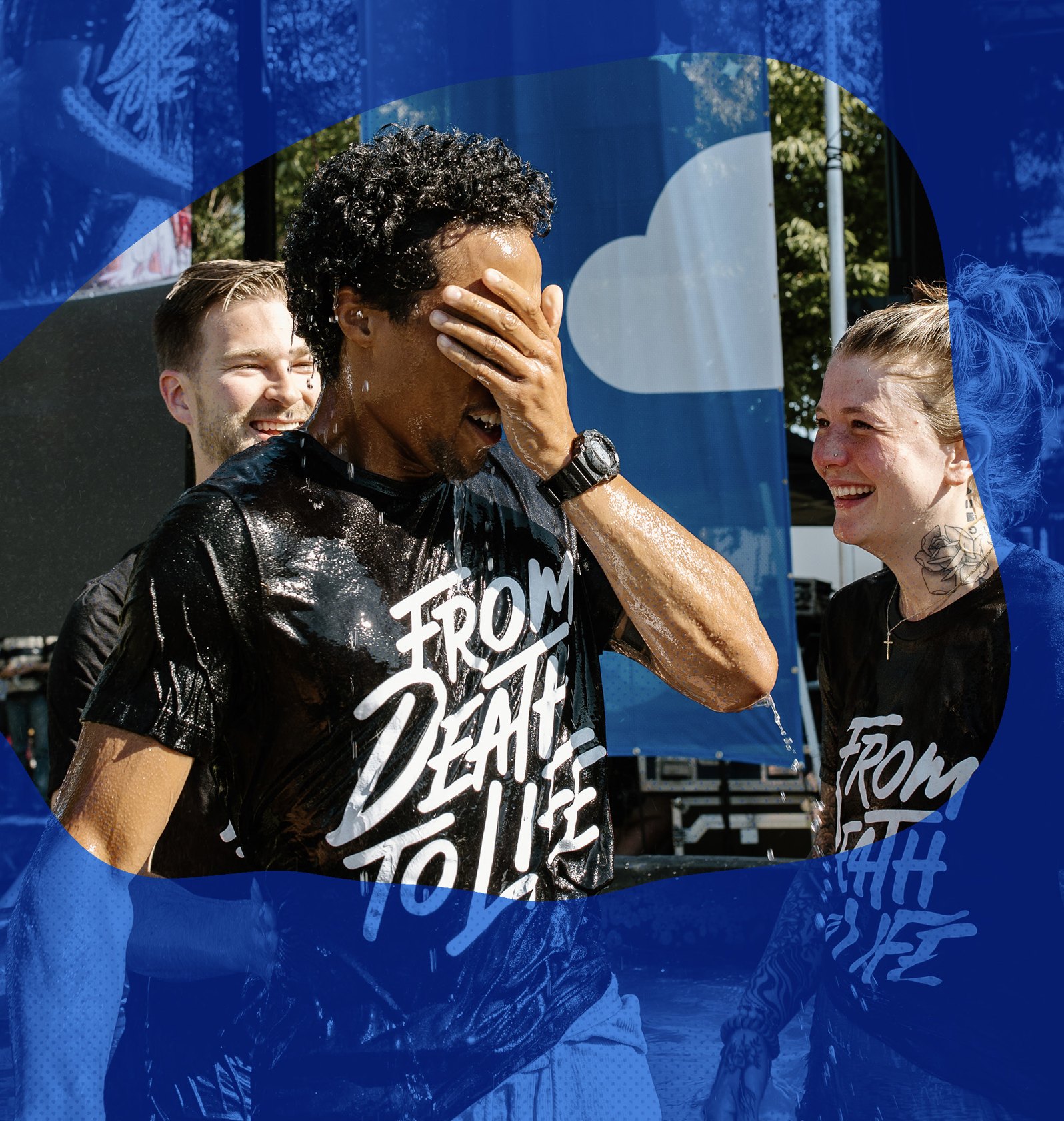 A baptism celebration at Rise